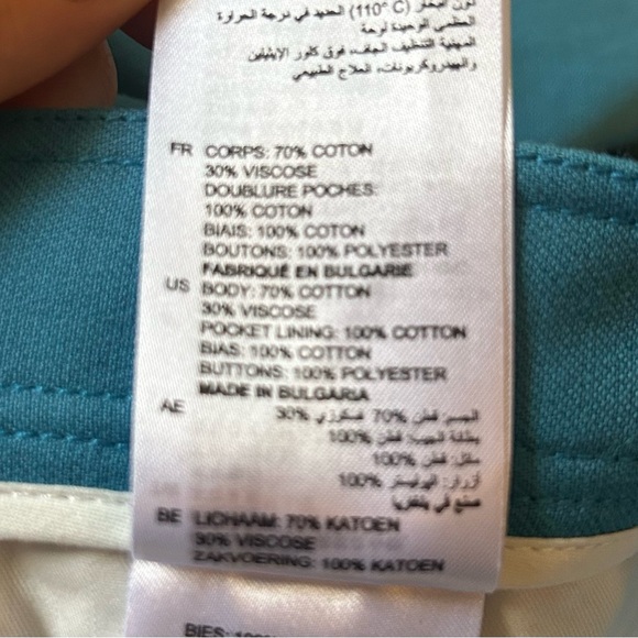 Sandro $265 NWOT “Lagoon” Straight-cut Cropped trousers - Picture 7 of 7